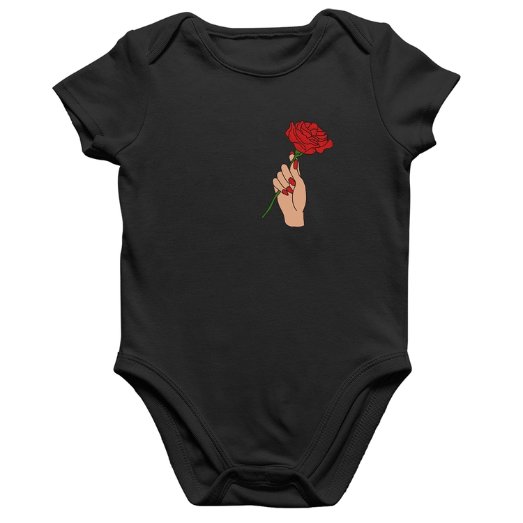 Body Bebê Algodão A Rose for you