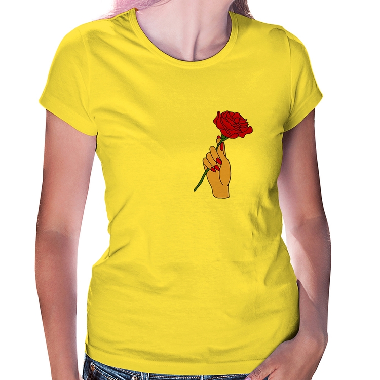 Baby Look A Rose for you - Amarela