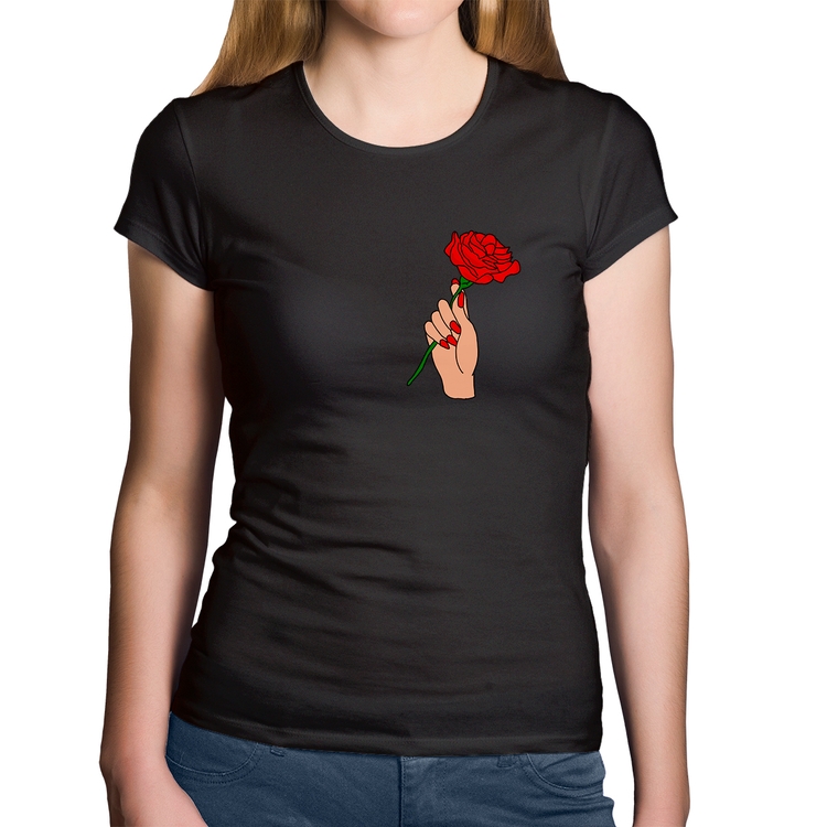 Baby Look Algodão A Rose for you