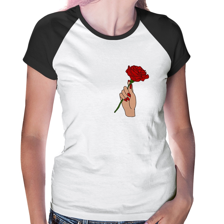Baby Look Raglan A Rose for you