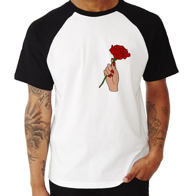 Camiseta Raglan A Rose for you