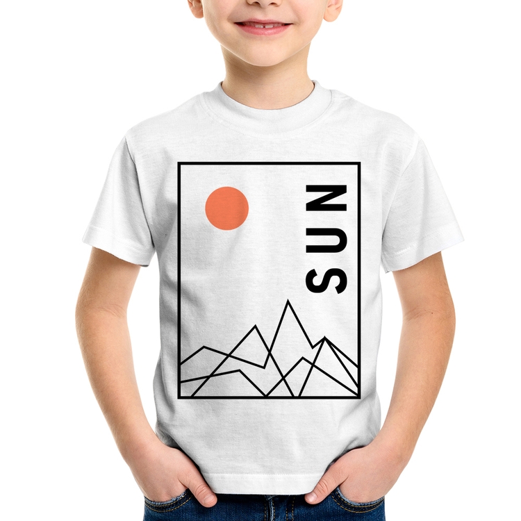 Camiseta Infantil Abstract Sun