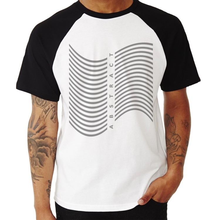 Camiseta Raglan Abstract Waves
