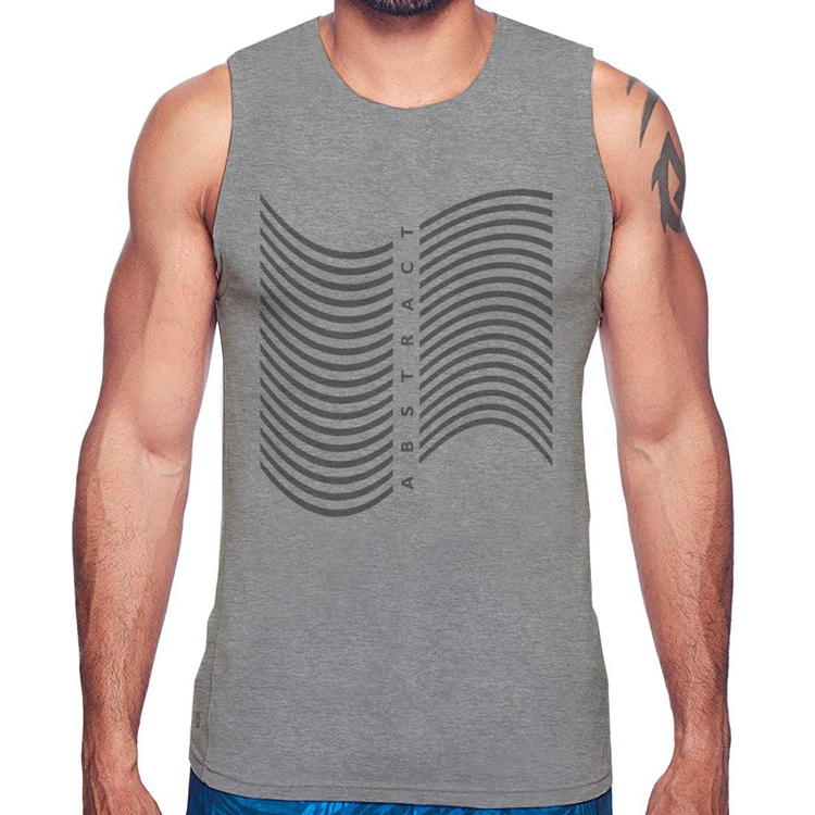 Regata Abstract Waves - Cinza