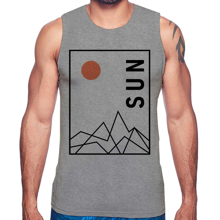 Regata Abstract Sun - Cinza