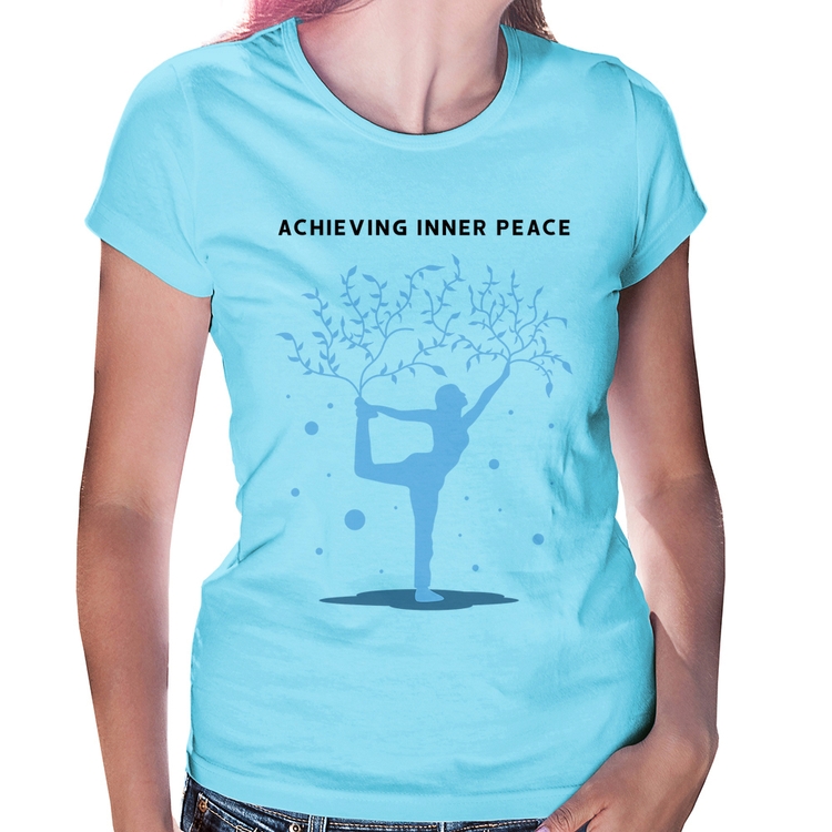 Baby Look Achieving Inner Peace - Azul Bebê