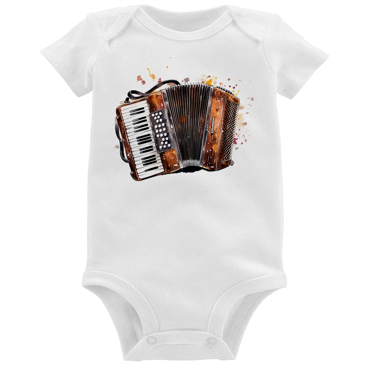 Body Bebê Acordeon Sanfona