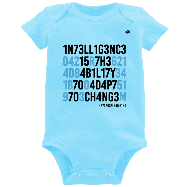 Body Bebê Adapt to change - Azul Bebê