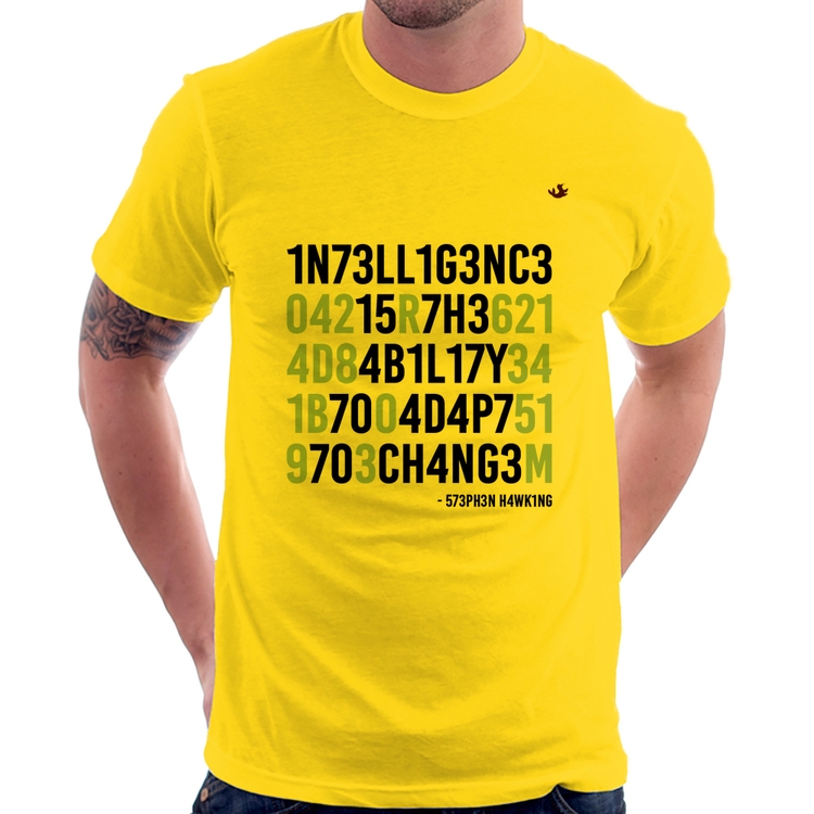 Camiseta Adapt to change - Amarela