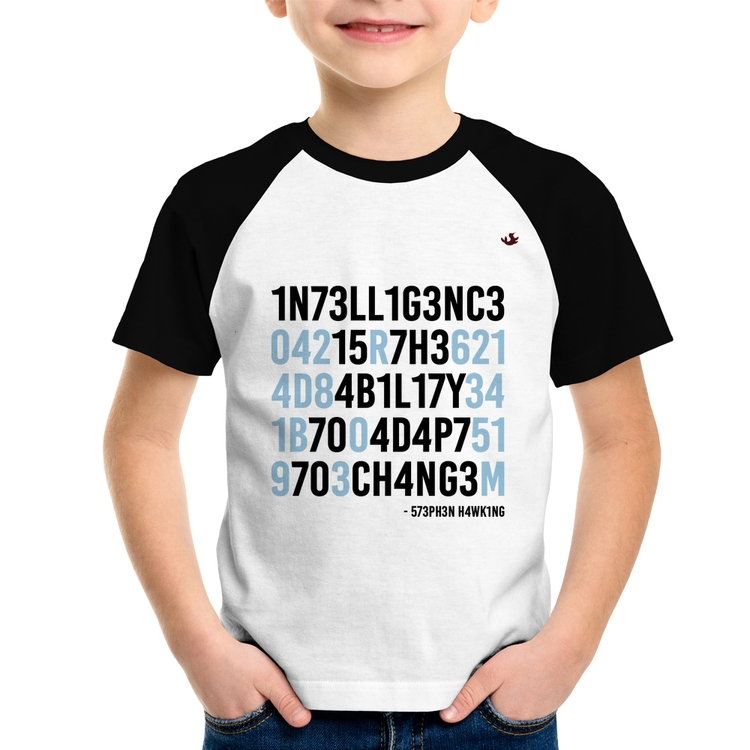 Camiseta Raglan Infantil Adapt to change