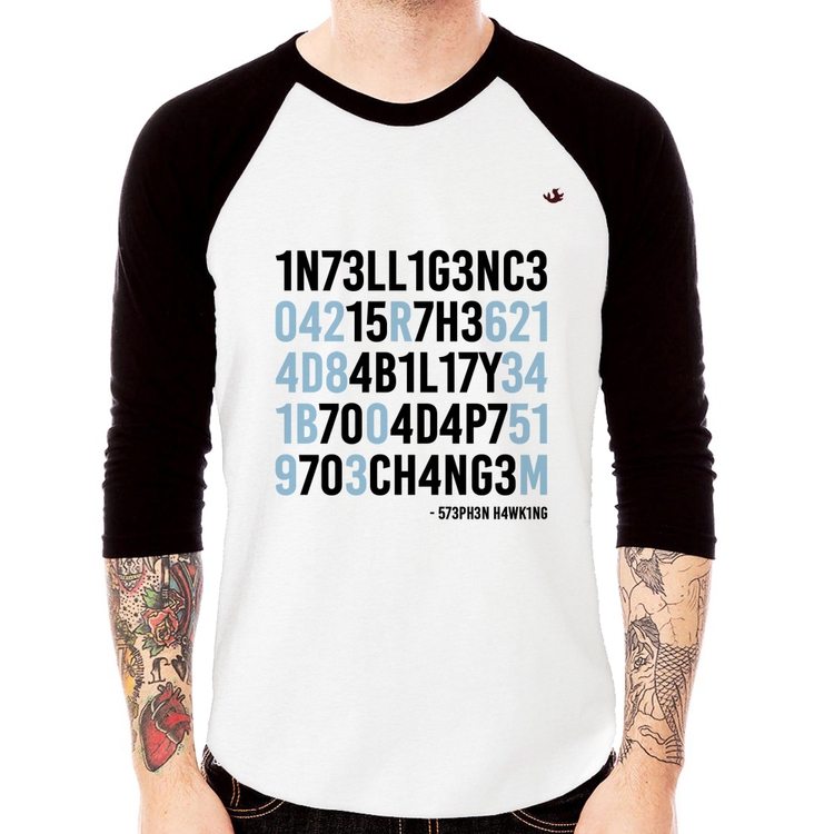 Camiseta Raglan Adapt to change Manga 3/4