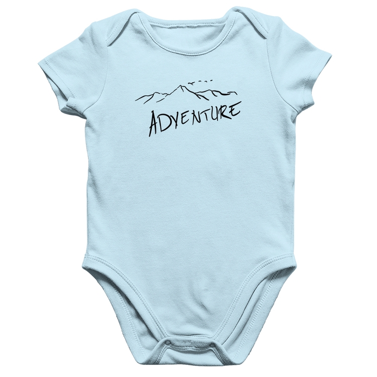 Body Bebê Algodão Adventure - Azul Bebê