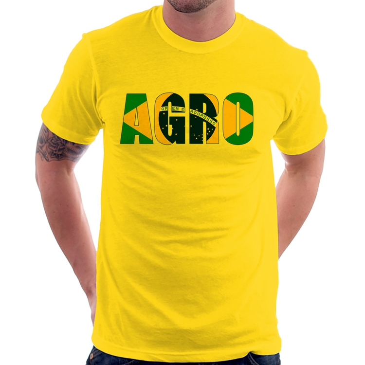 Camiseta Agro Brasil Rural - Amarela