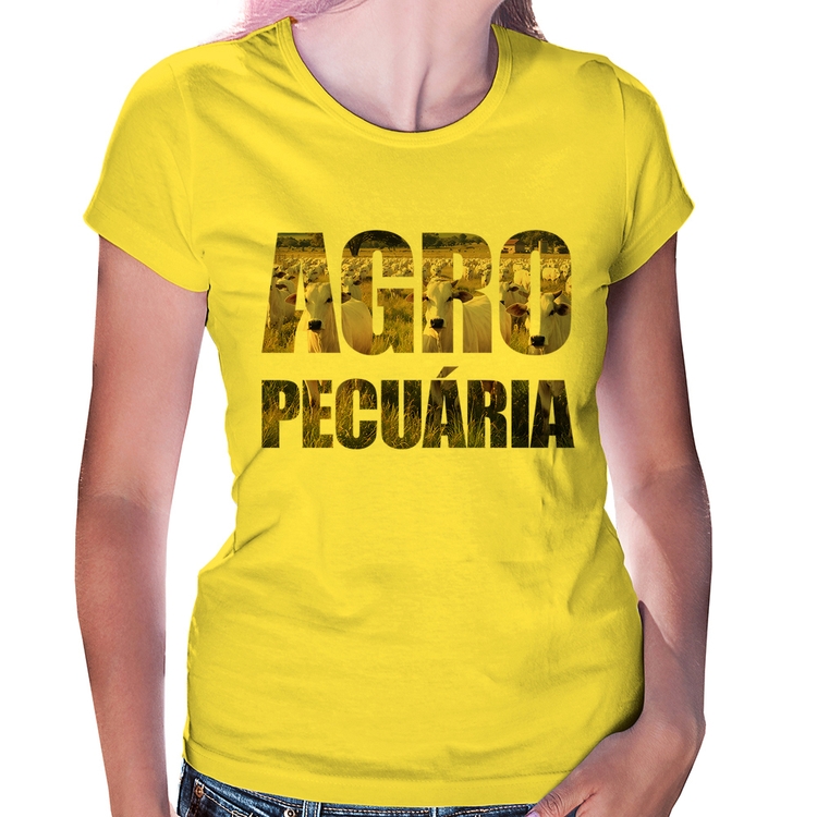 Baby Look Agro Pecuária Boi Nelore - Amarela
