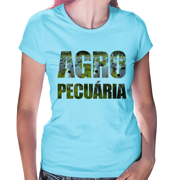 Baby Look Agro Pecuária Boi Nelore - Azul Bebê