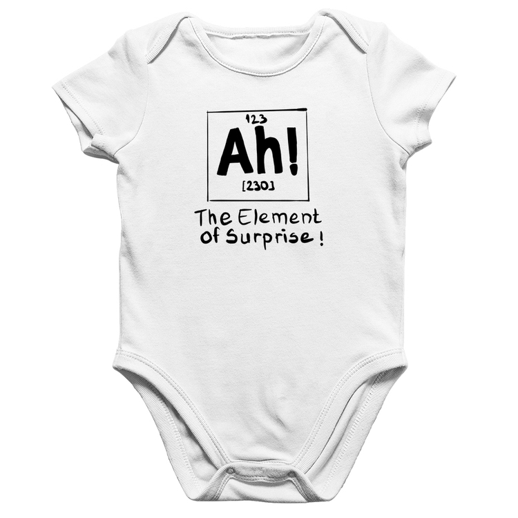 Body Bebê Algodão AH The element of surprise - Branco