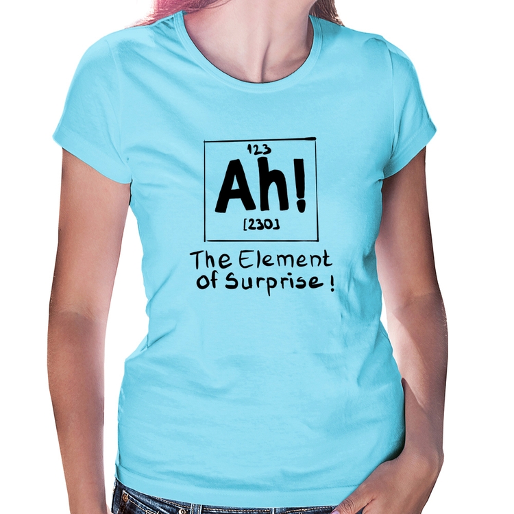 Baby Look AH The element of surprise - Azul Bebê