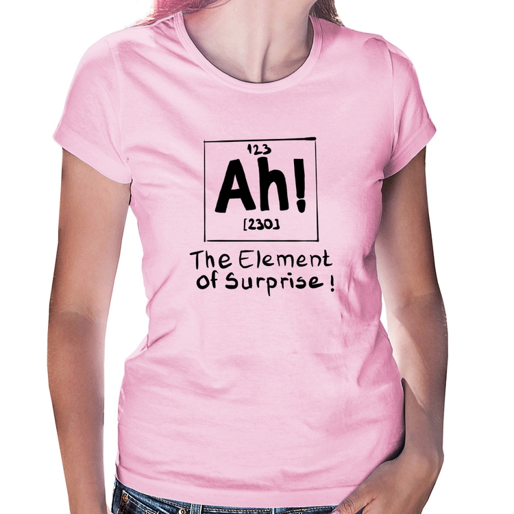 Baby Look AH The element of surprise - Rosa Bebê