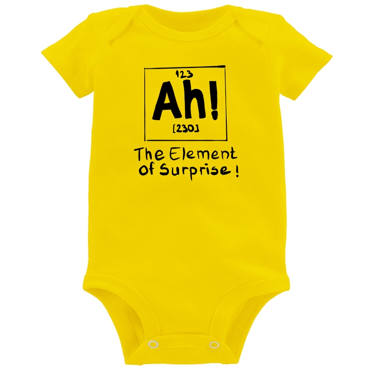 Body Bebê AH The element of surprise - Amarelo