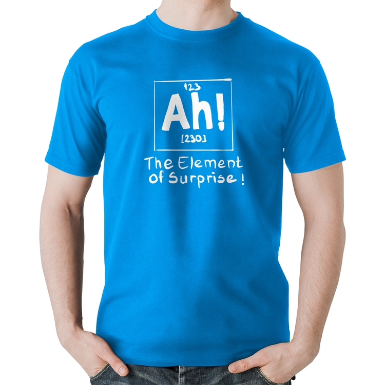 Camiseta Algodão AH The element of surprise - Azul