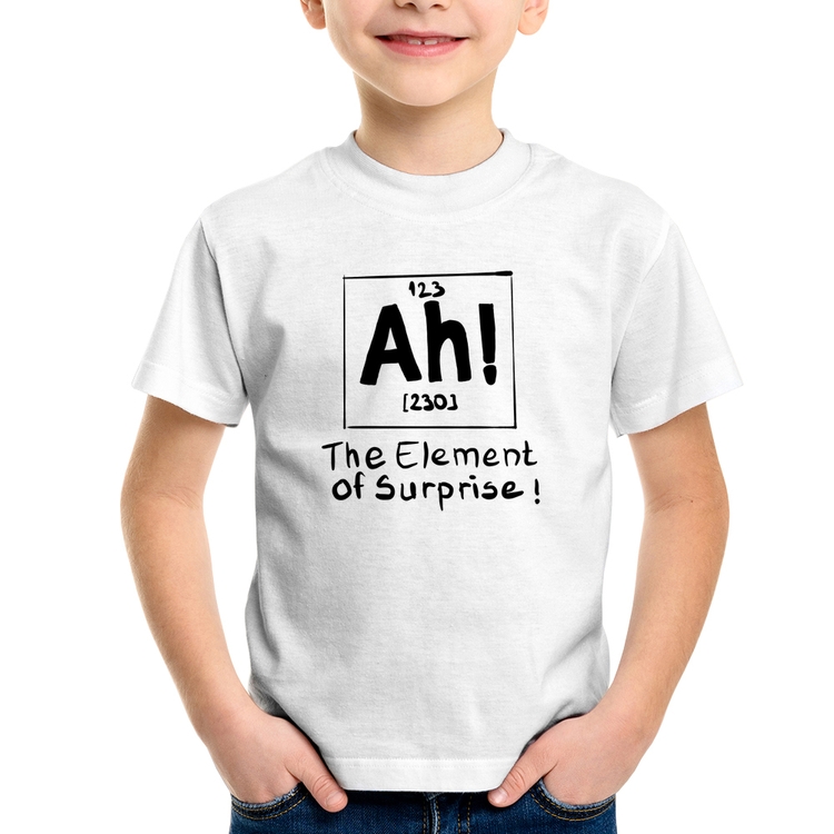 Camiseta Infantil AH The element of surprise