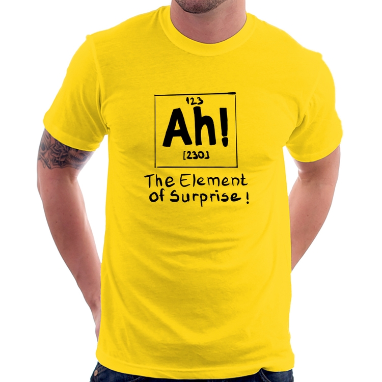 Camiseta AH The element of surprise - Amarela