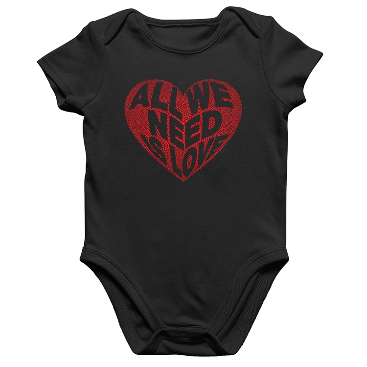 Body Bebê Algodão All We Need Is Love