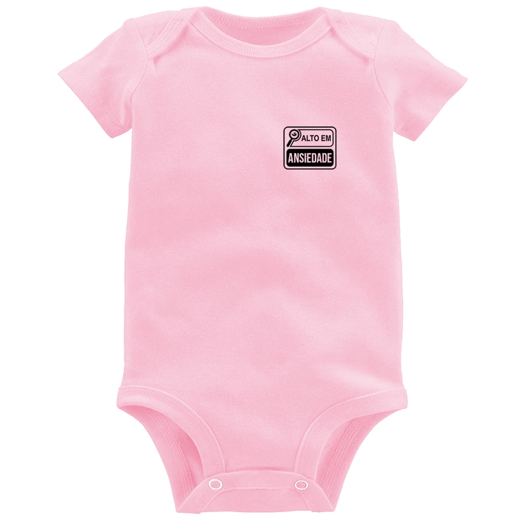 Body Bebê Alto em Ansiedade - Rosa Bebê