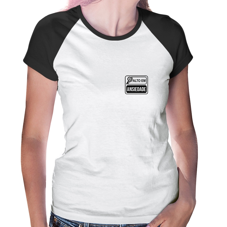 Baby Look Raglan Alto em Ansiedade