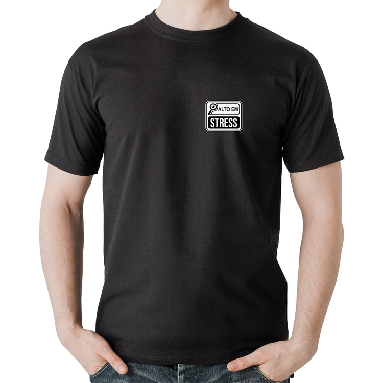 Camiseta Algodão Alto em Stress