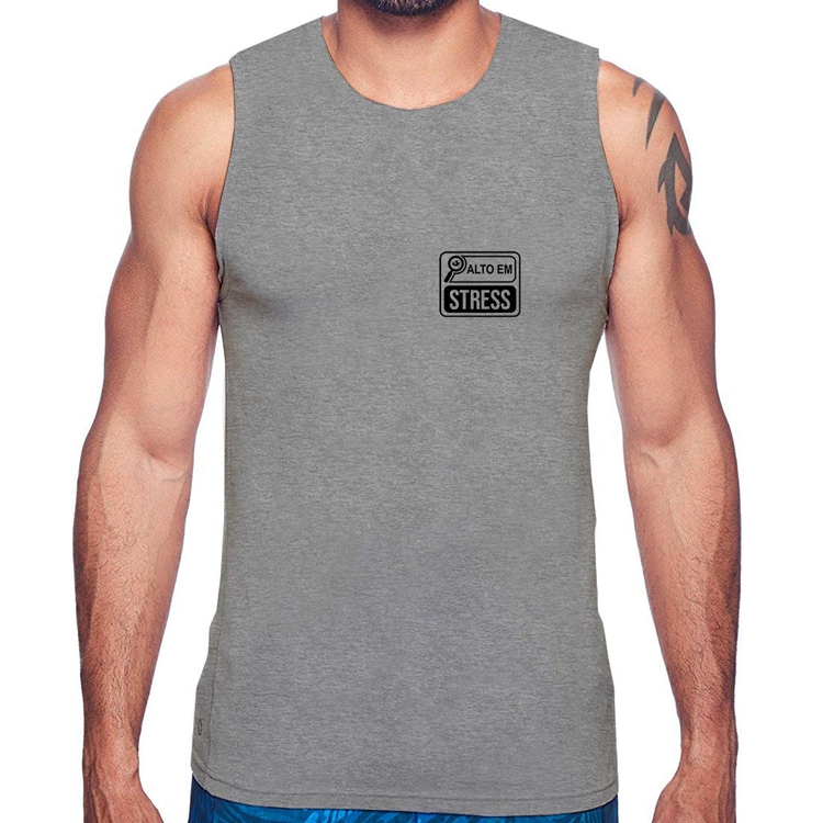 Regata Alto em Stress - Cinza
