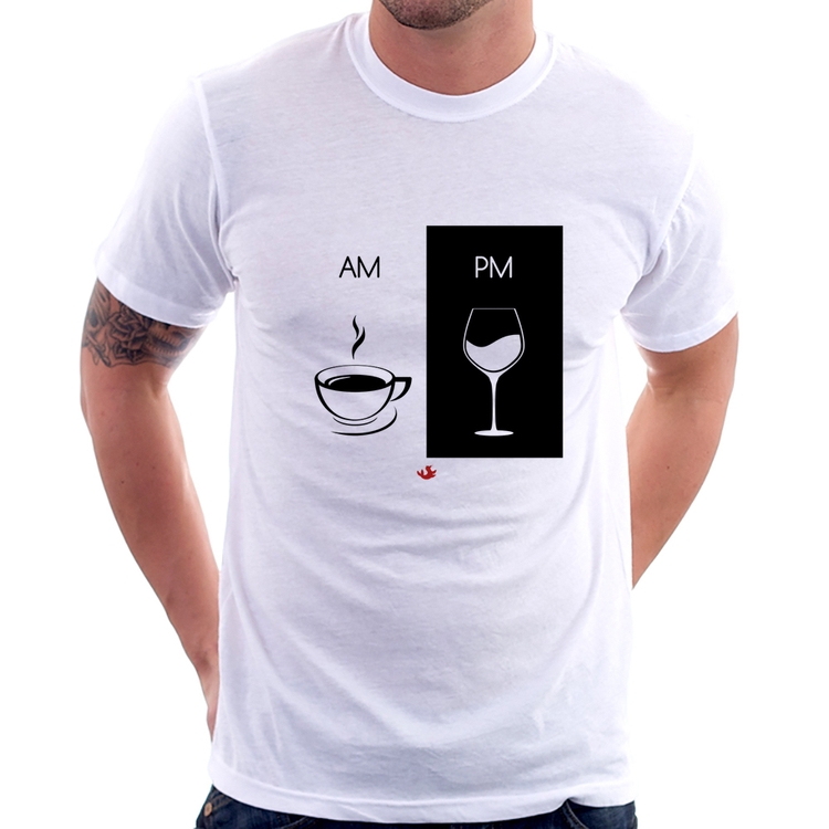 Camiseta AM Café PM Vinho