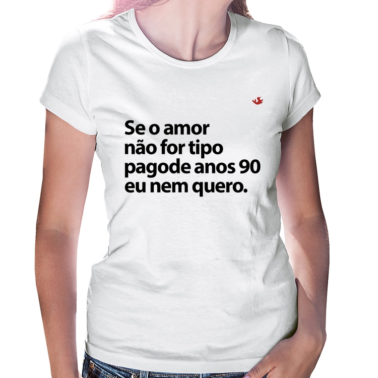 Baby Look Amor tipo pagode anos 90