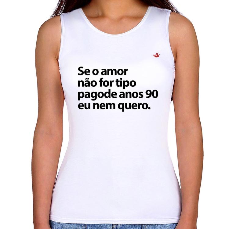 Regata Feminina Amor tipo pagode anos 90
