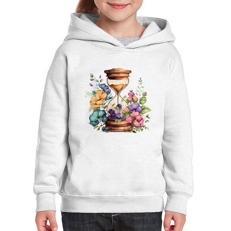 Moletom Infantil Ampulheta Floral