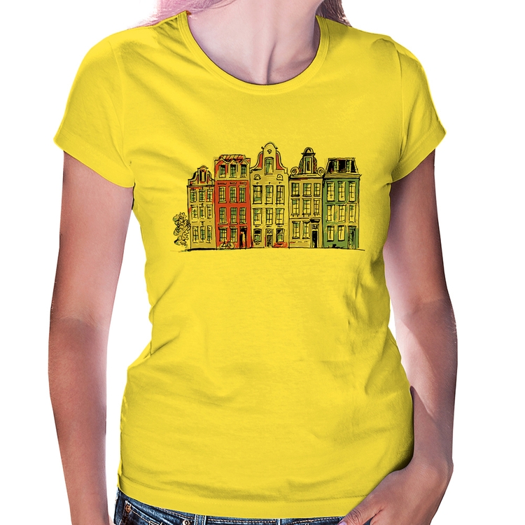 Baby Look Amsterdam - Amarela