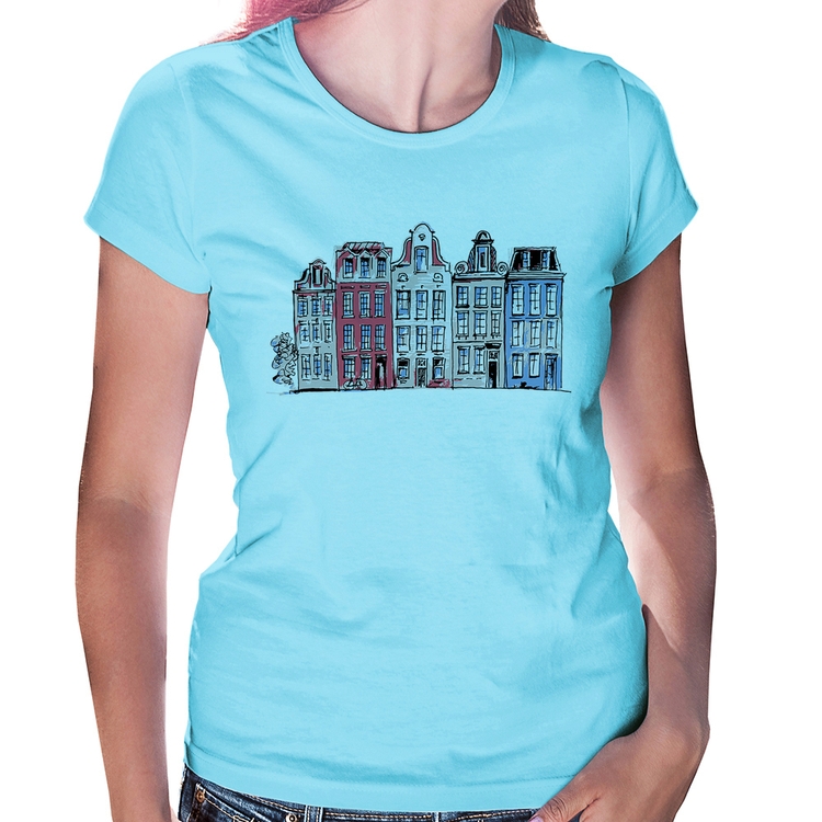 Baby Look Amsterdam - Azul Bebê