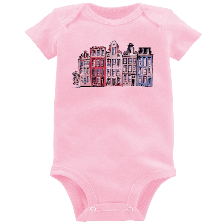 Body Bebê Amsterdam - Rosa Bebê