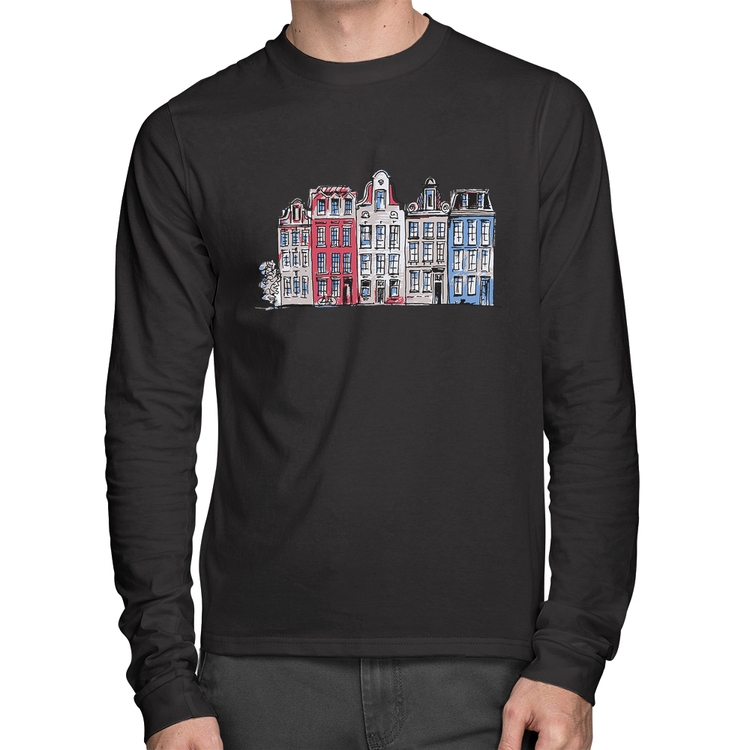 Camiseta Algodão Amsterdam Manga Longa