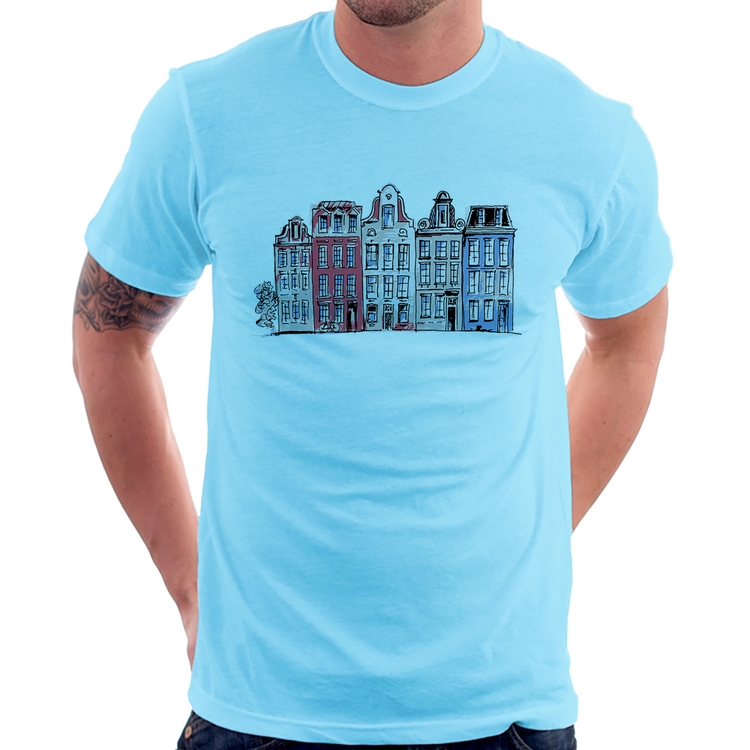 Camiseta Amsterdam - Azul Bebê