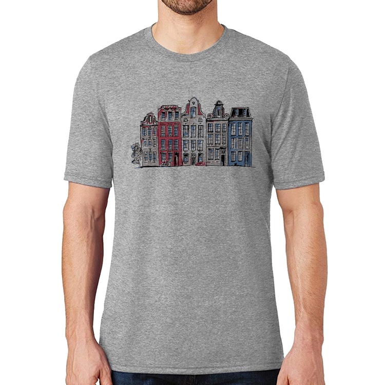 Camiseta Amsterdam - Cinza