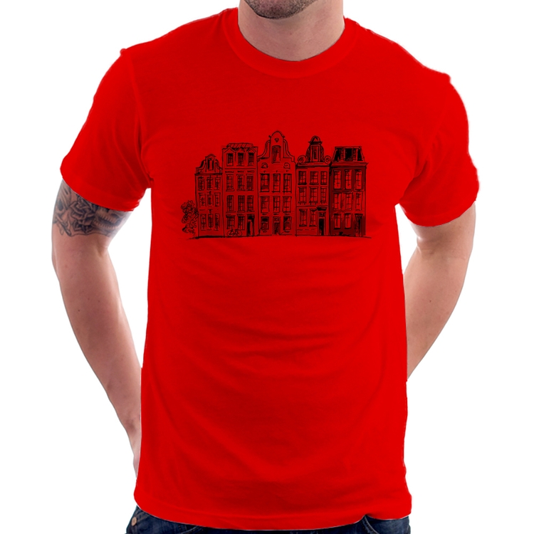 Camiseta Amsterdam - Vermelha