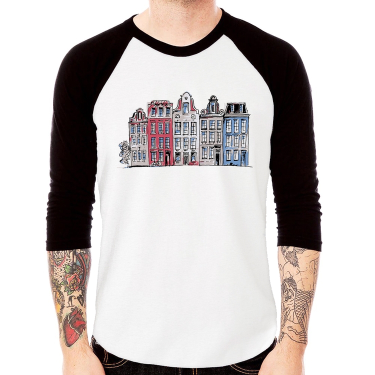 Camiseta Raglan Amsterdam Manga 3/4