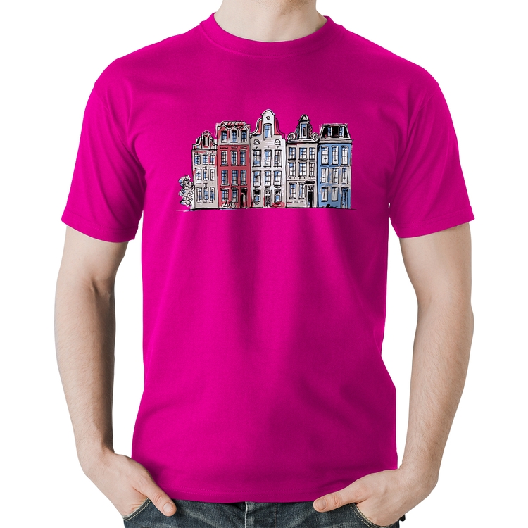 Camiseta Algodão Amsterdam - Rosa