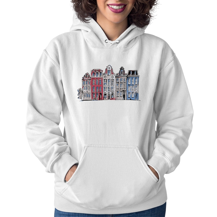 Moletom Feminino Amsterdam - Branco