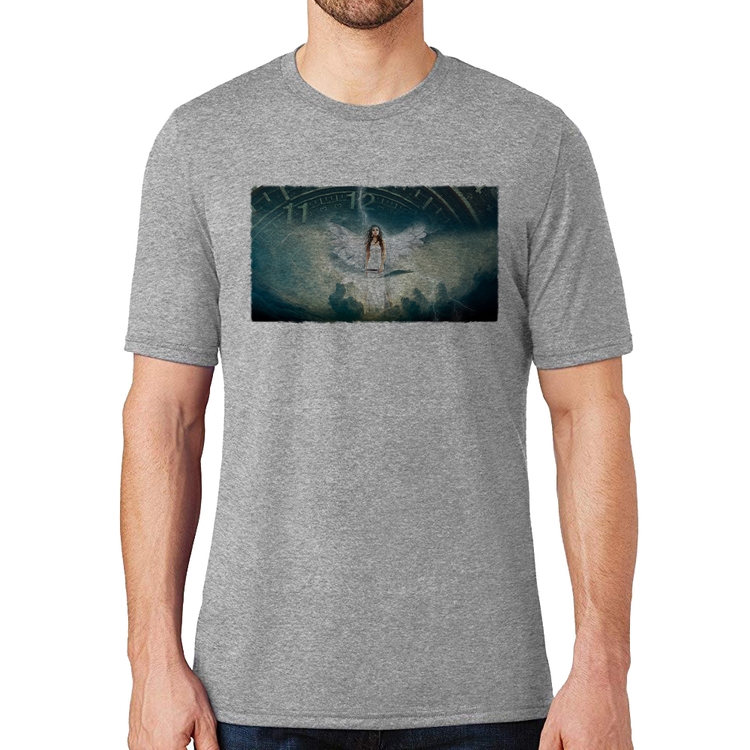 Camiseta Anjo do tempo - Cinza