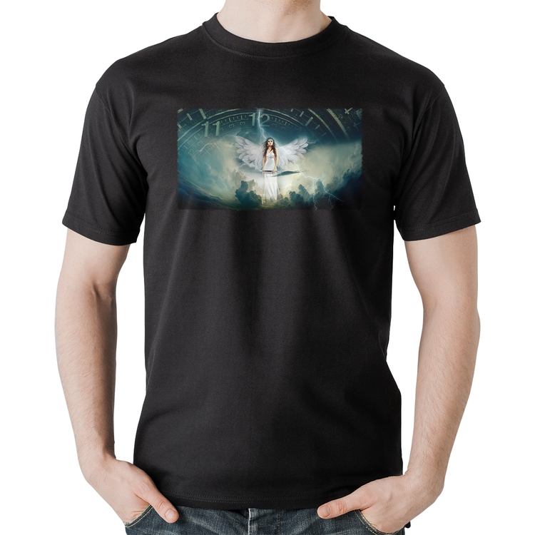 Camiseta Algodão Anjo do tempo