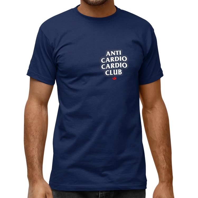 Camiseta Quality Anti Cardio Cardio Club - Azul Marinho