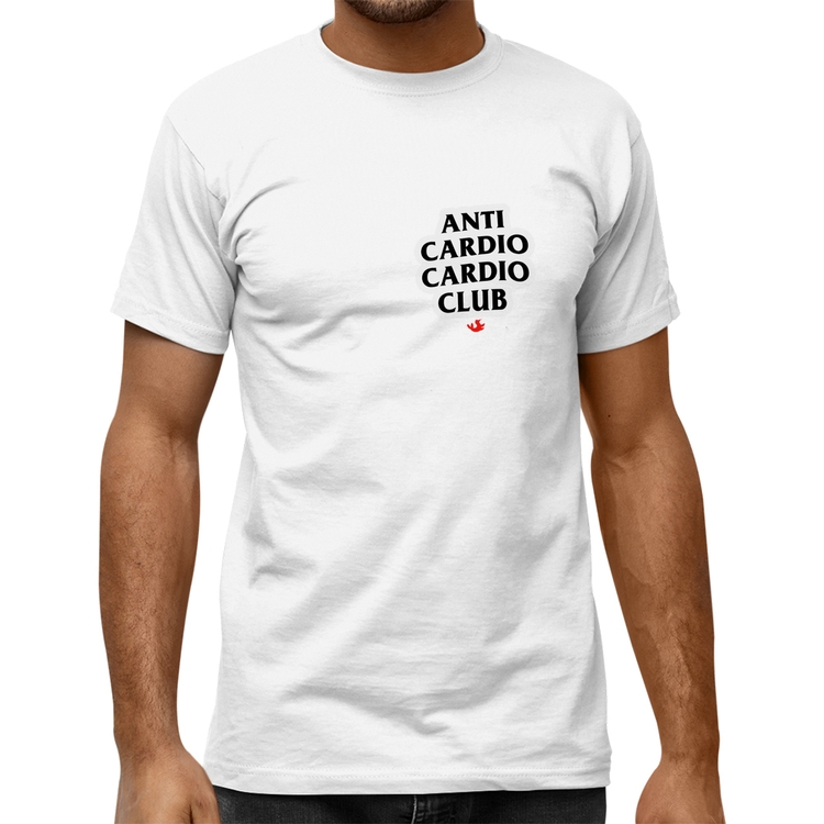 Camiseta Quality Anti Cardio Cardio Club - Branca
