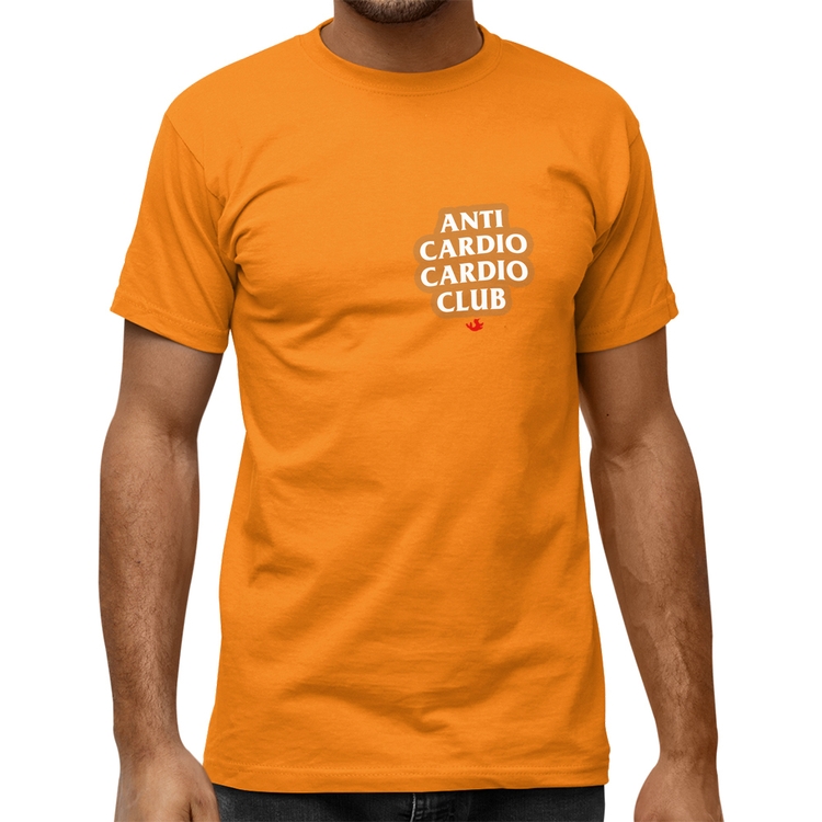 Camiseta Quality Anti Cardio Cardio Club - Laranja